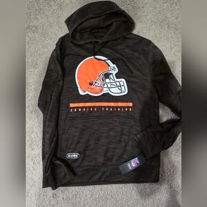 Mens NFL Cleveland Browns Helmet Hoodie Nwt Medium